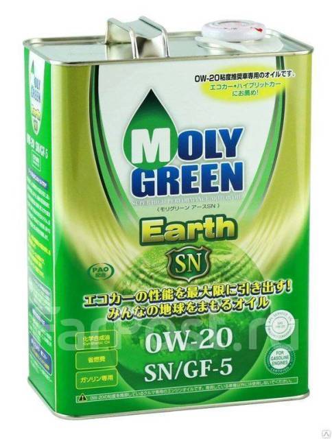 Маслo MOLY Green Earth SN/GF-5 0W-20 4л